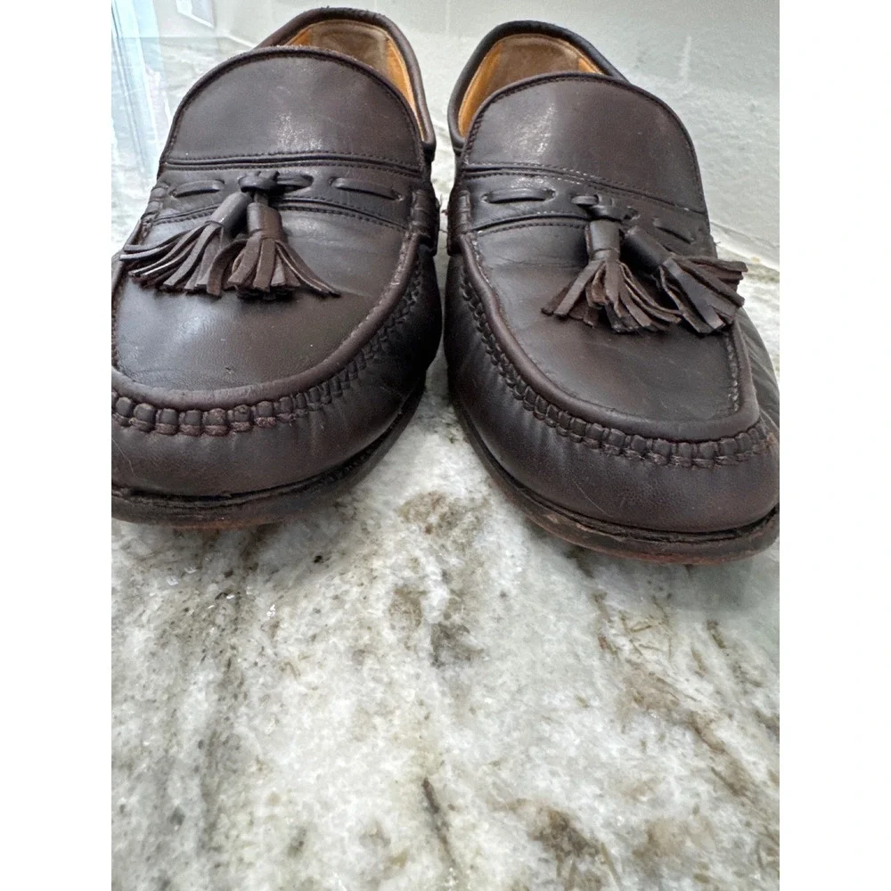 Men's dark brown leather tassel loafers by Bally‎ of Switzerland buttery leather